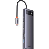 Док-станция Baseus Metal Gleam Series 12-in-1 Multifunctional Type-C Hub Docking Station WKWG020213