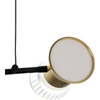 Подвесная люстра BayerLux Авион 10386051 (черный/золото)