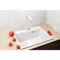 Кухонная мойка Marblan Comfort 60 (бежевый, с сифоном и колландером)