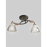 Припотолочная люстра Aitin Pro НПБ 02-2x60-101 8245/2 (черный/хром)