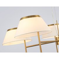 Подвесная люстра Ambrella LH72473/5 BS/WH (латунь/белый)