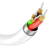 Кабель Vipfan P05 USB Type-C- USB Type-C (2 м, белый)