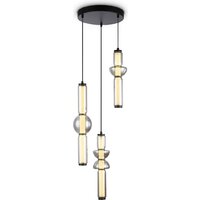 Подвесная люстра Ambrella light LH11026/3 BK/SM (черный/дымчатый)