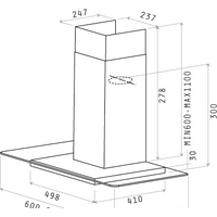 Кухонная вытяжка Elica FLAT GLASS IX/A/60