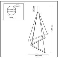 Подвесная люстра Odeon Light Cometa 3860/48L
