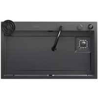 Кухонная мойка Mixline Pro 552104 (черный графит, с сифоном)
