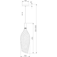 Подвесная люстра Евросвет 90380/1 (золотой)