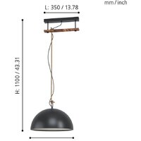 Подвесная люстра Eglo Hodsoll 43396