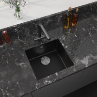 Кухонная мойка ZorG Fast 44 Premium black metallic