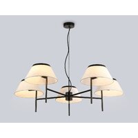 Подвесная люстра Ambrella LH72453/5 BK/WH (черный/белый)
