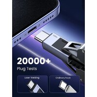 Кабель Ugreen L512 USB Type-C - USB Type-C 45063 (1 м, черный)