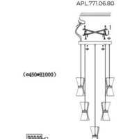 Подвесная люстра Aployt APL.771.06.80