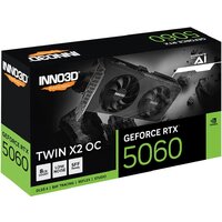 Видеокарта Inno3D GeForce RTX 5060 8GB Twin X2 OC N50602-08D7X-195071N