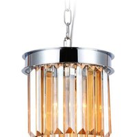 Подвесная люстра Ambrella light TR5102 CH/TI (хром/янтарь)