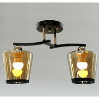 Люстра средней высоты Aitin Pro НПБ 02-2x60-101 9072/2 (черный/золото)