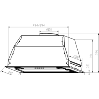 Кухонная вытяжка LEX GS Bloc P 600 (слоновая кость)