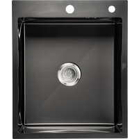 Кухонная мойка Saniteco 5060 PVD (с сифоном, дозатором и коландером)