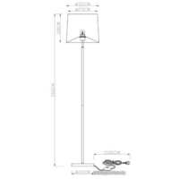 Торшер Arte Lamp Rodos A2589PN-1SS