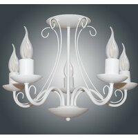 Люстра средней высоты Элетех Классик 151 НПБ 01-5х60-141 1005404788 (белый муар)
