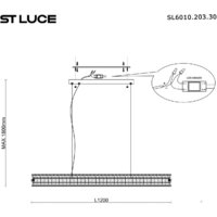 Подвесная люстра ST Luce SL6010.203.30