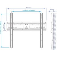 Кронштейн для телевизора Kromax FLAT-3 NEW (черный)