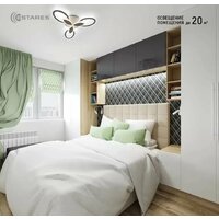 Люстра Estares Aurora Double 60W 3F-575x80-WHITE/WHITE-220-IP20