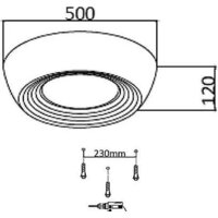 Припотолочная люстра Sonex Cronus 7715/54L