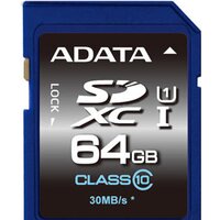 Карта памяти ADATA Premier SDXC UHS-I (Class 10) 64GB (ASDX64GUICL10-R)