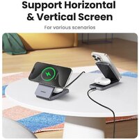 Беспроводное зарядное Ugreen W706 45023 (серый)