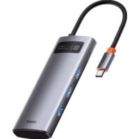 USB-хаб Baseus Metal Gleam Series Multifunctional HUB Type-C Hub Docking Station CAHUB-CX0G