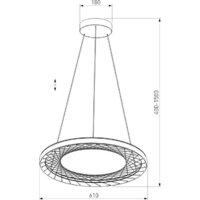 Подвесная люстра Евросвет 40024/1 LED (серый)