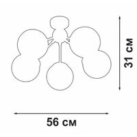 Люстра средней высоты Vitaluce V3772-8/5PL
