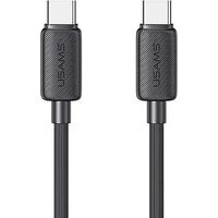 Кабель Usams US-SJ696 USB Type-C - USB Type-C (2 м, черный)