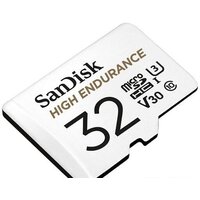 Карта памяти SanDisk High Endurance microSDHC SDSQQNR-032G-GN6IA 32GB (с адаптером)
