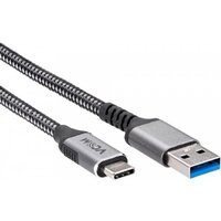 Кабель VCOM CU401M-3M USB Type-A - USB 3.2 Gen2 Type-C (3 м, черный)