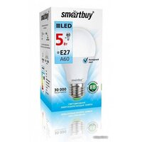 Светодиодная лампочка SmartBuy A60 E27 5 Вт 4000 К [SBL-A60-05-40K-E27-A]