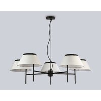 Подвесная люстра Ambrella LH72453/5 BK/WH (черный/белый)