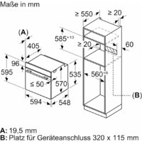 Электрический духовой шкаф Bosch Serie 2 HBA571BB4