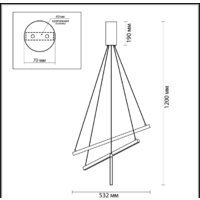 Подвесная люстра Odeon Light Cometa 3860/39B