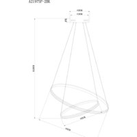 Подвесная люстра Arte Lamp Frodo A2197SP-2BK