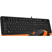 Офисный набор A4Tech Fstyler F1010 (черный/оранжевый)