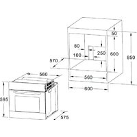 Электрический духовой шкаф Akpo PEA 7009 SED05 BL CRT