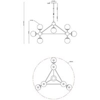 Подвесная люстра Arte Lamp Bolla A1664SP-10BK