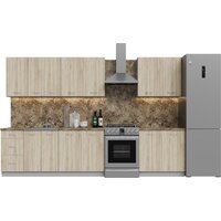 Готовая кухня Кортекс-мебель Корнелия Лира 2.6 (дуб сонома/мадрид)
