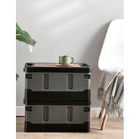 Органайзер для хранения Happy Home складной усиленный со столиком HH-006 60 л (черный)