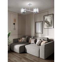 Припотолочная люстра Aitin Pro НПБ 02-2x60-101 9089/2 (белый/хром)