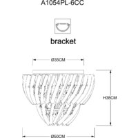 Люстра средней высоты Arte Lamp Ella A1054PL-6CC
