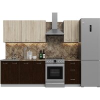 Готовая кухня Кортекс-мебель Корнелия Лира 1.9 (дуб сонома/венге/мадрид)