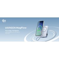 Внешний аккумулятор Ugreen MagFlow PB773 10000mAh (голубой)