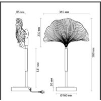 Настольная лампа Odeon Light 4870/1T Ventaglio